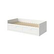 BRIMNES - 坐臥兩用床框附兩個床底收納盒, 白色, 80x200 公分 | IKEA 線上購物 - PE889528_S2 
