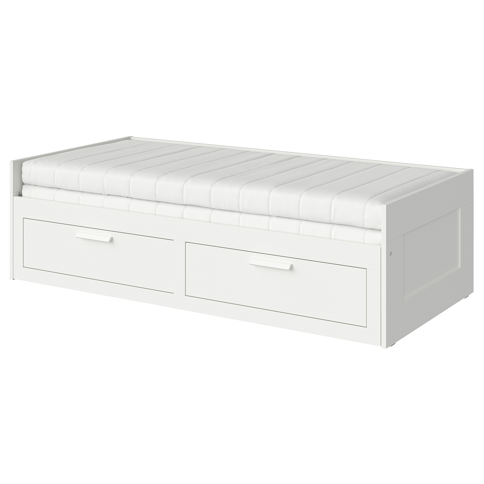 BRIMNES day-bed w 2 drawers/2 mattresses