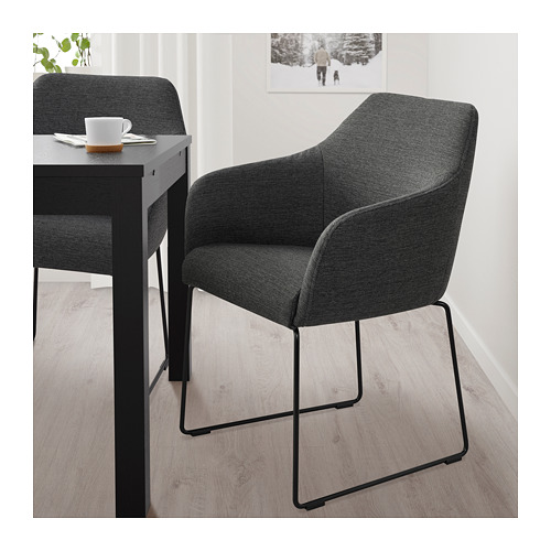 TOSSBERG - 餐椅, 金屬 黑色/灰色 | IKEA 線上購物 - PE712123_S4