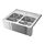 BREDSJÖN - sink bowl, 2 bowls w visible front, stainless steel | IKEA Taiwan Online - PE711701_S1