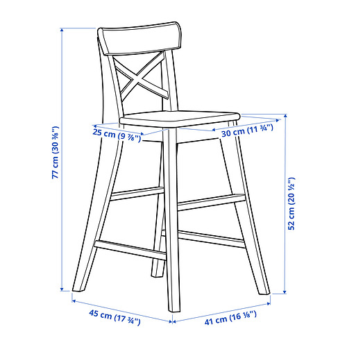 INGOLF - junior chair, antique stain | IKEA Taiwan Online - PE850644_S4