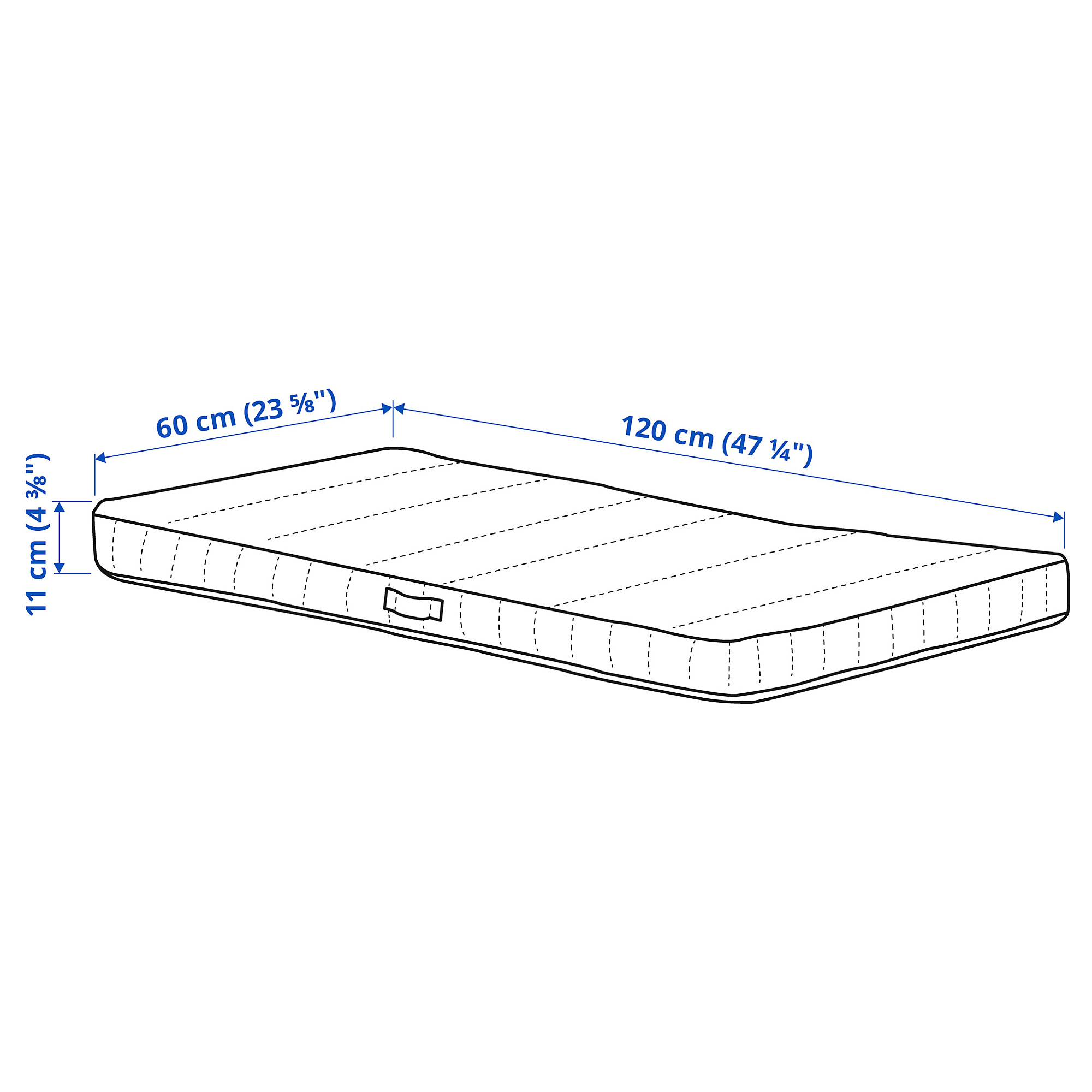 DRÖMMANDE pocket sprung mattress for cot