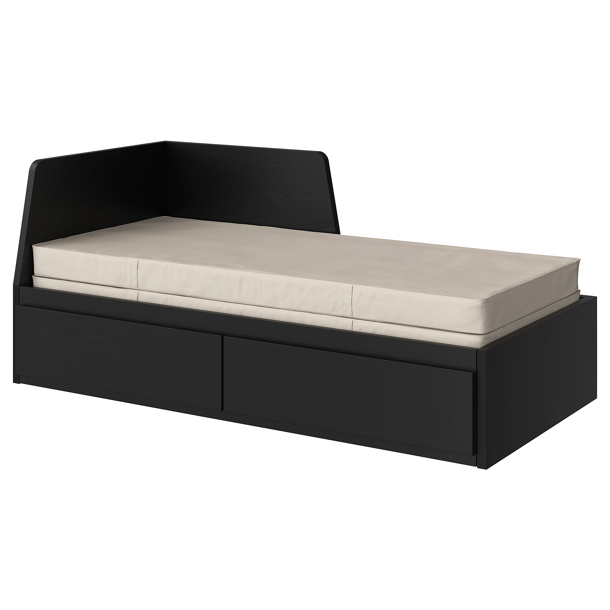 FLEKKE day-bed w 2 drawers/2 mattresses