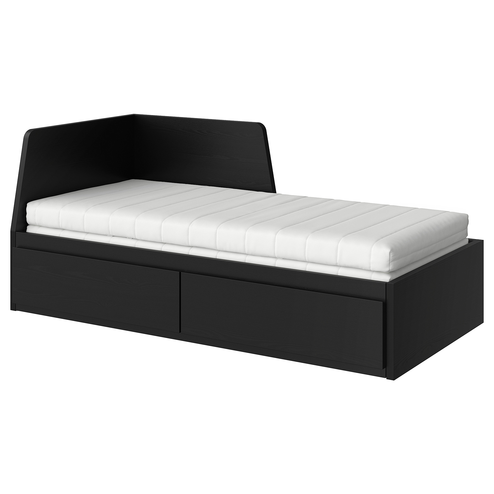 FLEKKE day-bed w 2 drawers/2 mattresses