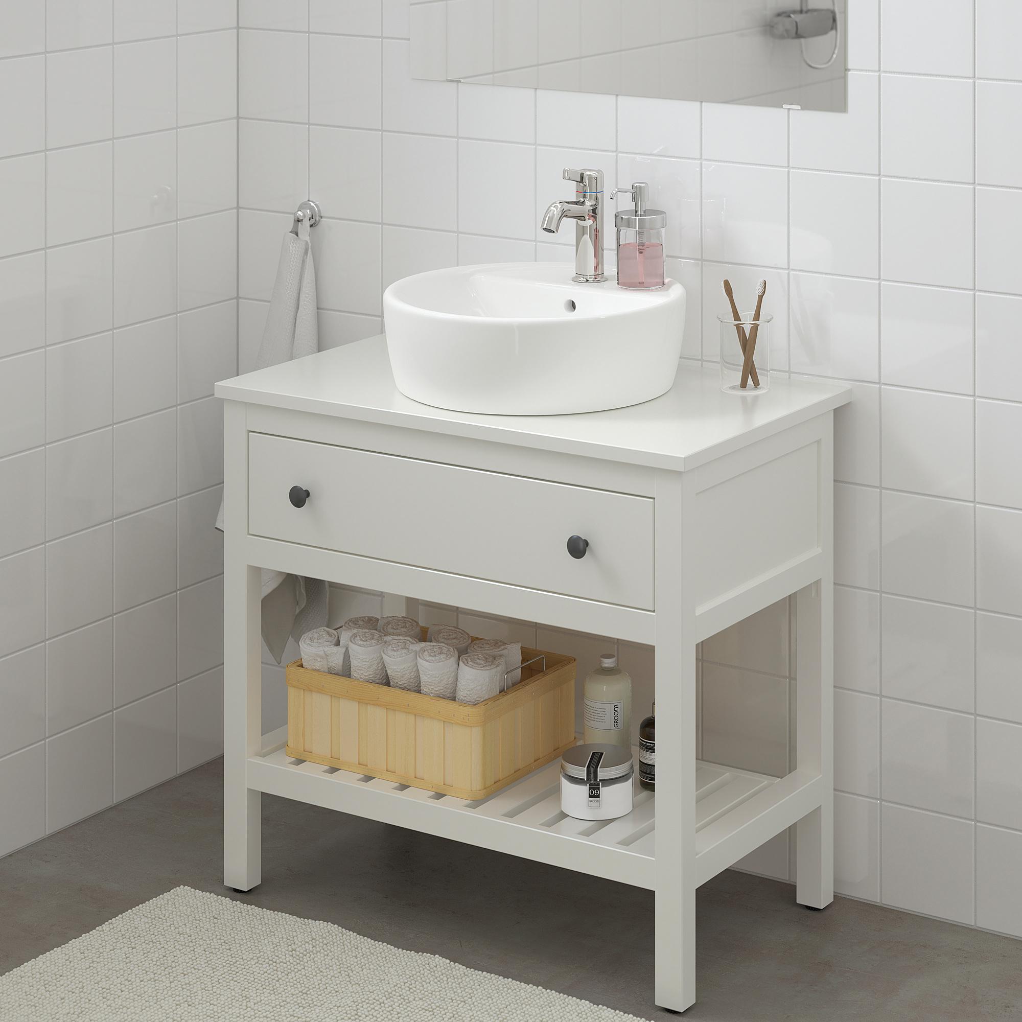 HEMNES/TÖRNVIKEN 開放式洗臉盆櫃/抽屜/洗臉盆/水龍頭
