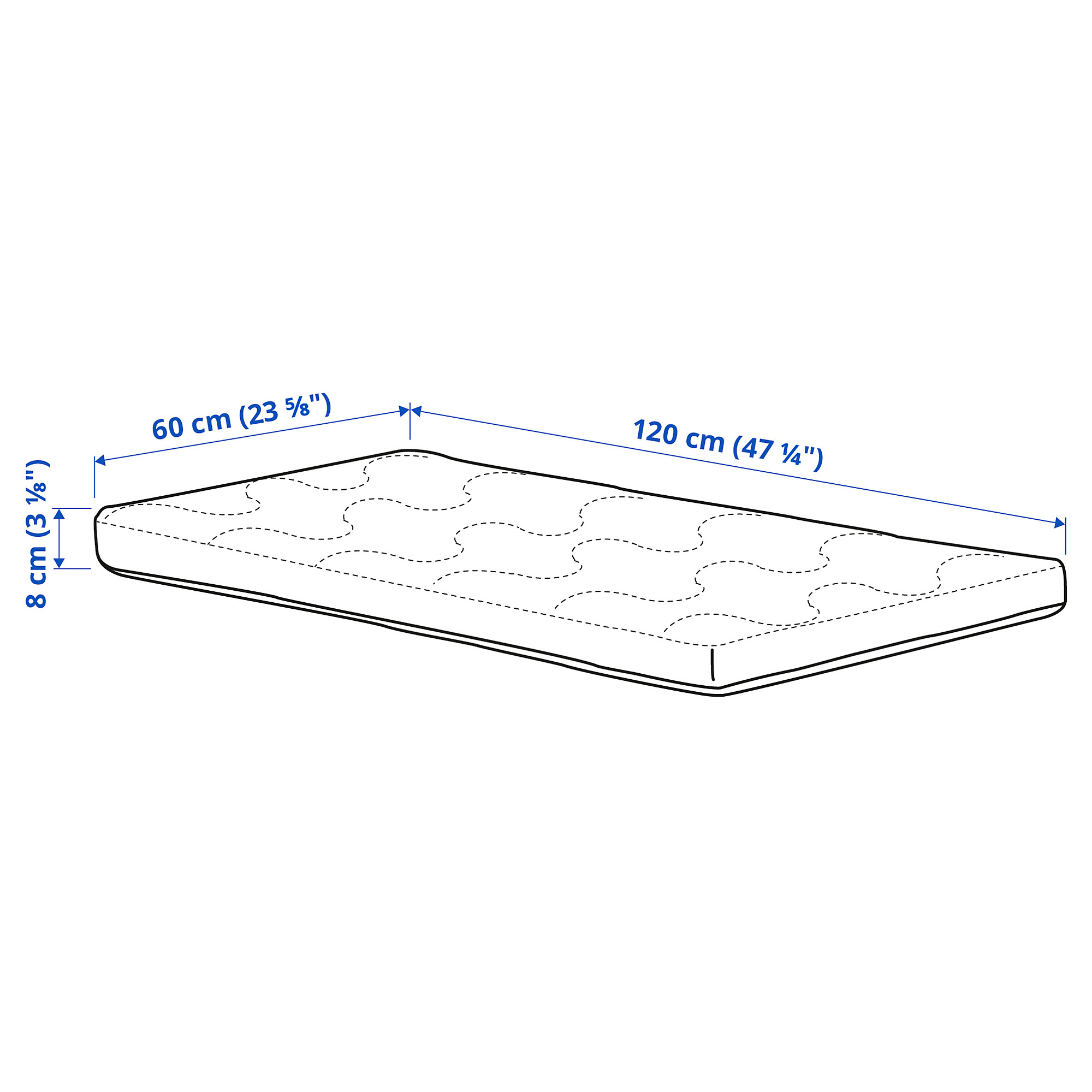 SKÖNAST foam mattress for cot