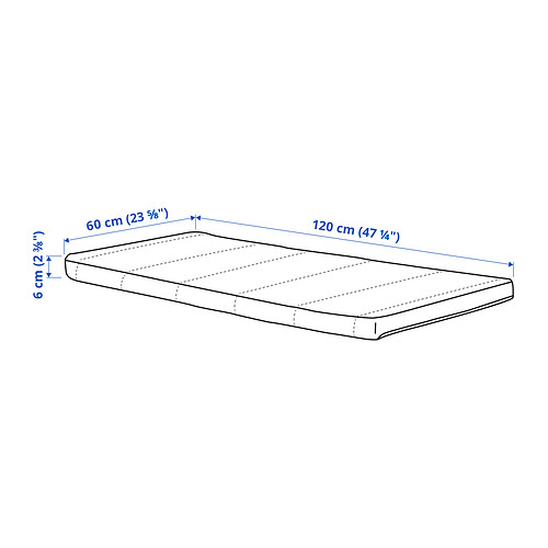 PELLEPLUTT foam mattress for cot