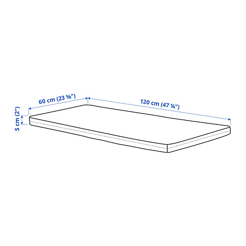 PLUTTIG foam mattress for cot