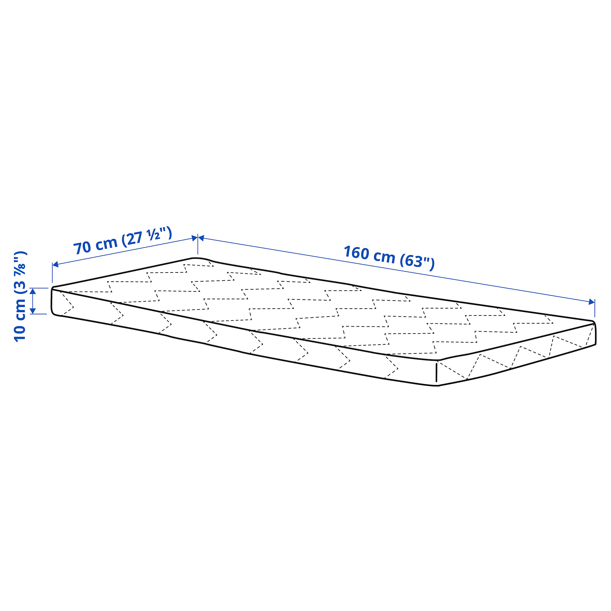 UNDERLIG foam mattress for junior bed