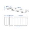 INNERLIG sprung mattress for extendable bed