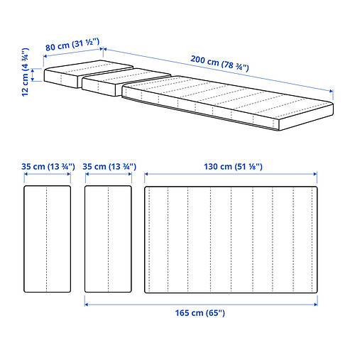 INNERLIG - spring mattress for extendable bed | IKEA Taiwan Online - PE850751_S4