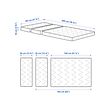 VIMSIG foam mattress for extendable bed