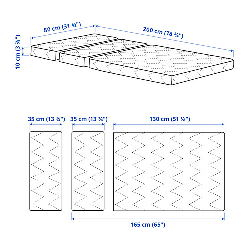 VIMSIG - foam mattress for extendable bed | IKEA Taiwan Online - PE850775_S4