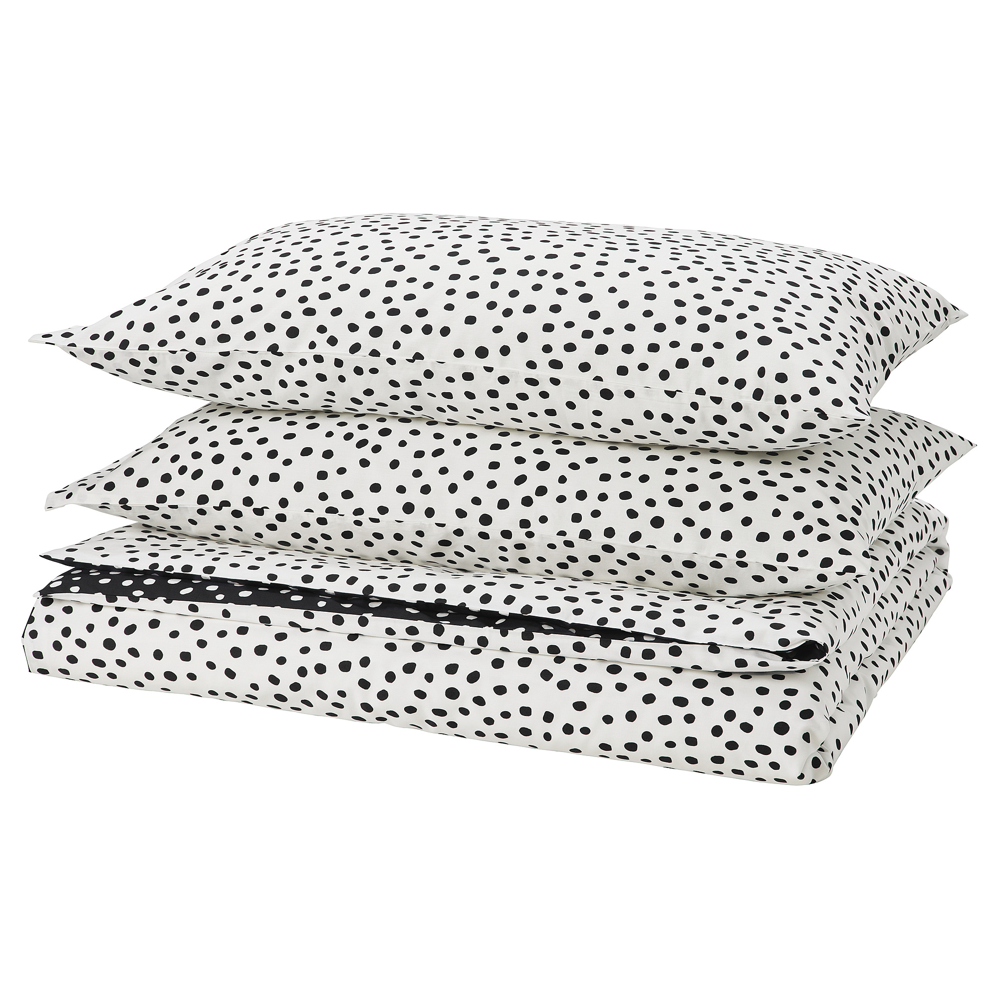 BJÖRKGRÅMAL duvet cover and 2 pillowcases