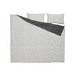 BJÖRKGRÅMAL duvet cover and 2 pillowcases