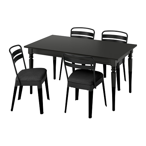 ROSENTORP/RAMSNÄS table and 4 chairs