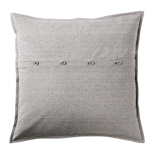 KRISTIANNE - cushion cover, white/dark grey striped | IKEA Taiwan Online - PE711930_S4