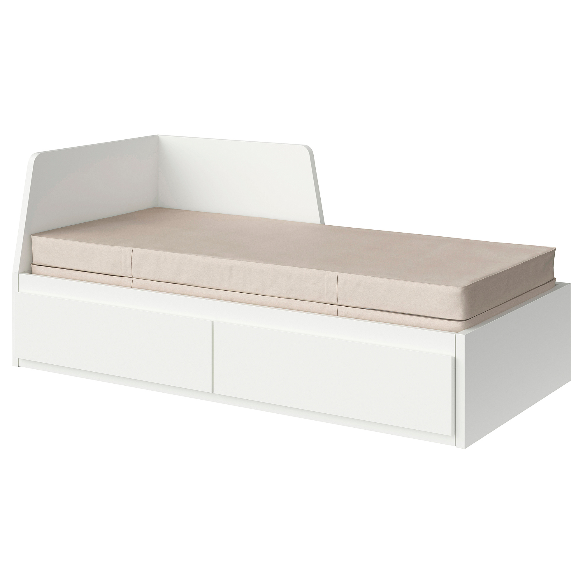 FLEKKE day-bed w 2 drawers/2 mattresses