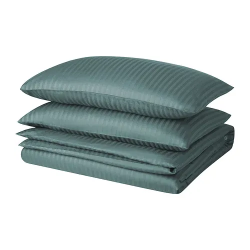 NATTJASMIN - duvet cover and 2 pillowcases, blue-green, 200x200/50x80 cm | IKEA Taiwan Online - PE955215_S4