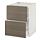 METOD/MAXIMERA - base cab f hob/2 fronts/2 drawers, white/Voxtorp walnut effect | IKEA Taiwan Online - PE546074_S1