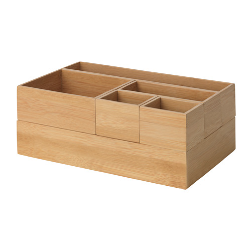 KNOTA - 收納盒 6件組, 竹 | IKEA 線上購物 - PE663523_S4