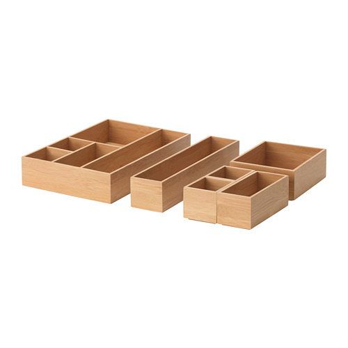 KNOTA - 收納盒 6件組, 竹 | IKEA 線上購物 - PE663522_S4