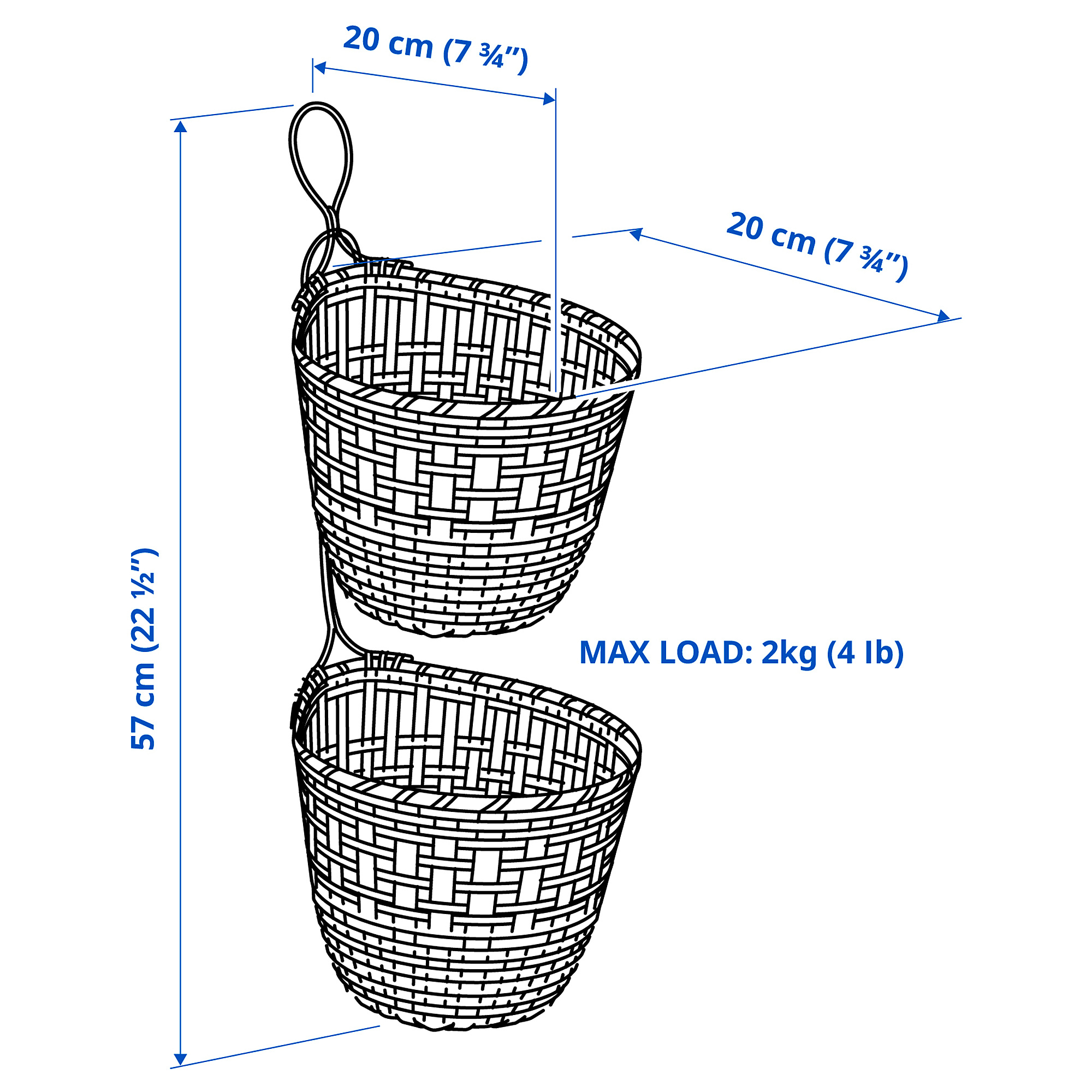 TOLKNING 掛籃 2件組