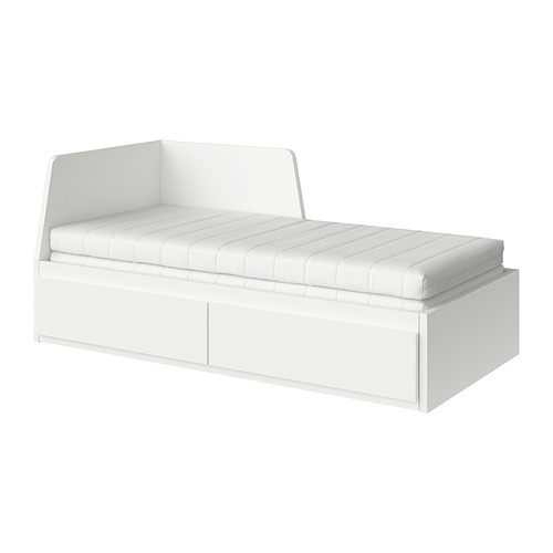 FLEKKE day-bed w 2 drawers/2 mattresses