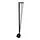 KRILLE - leg with castor, black, 70 cm | IKEA Taiwan Online - PE889868_S1