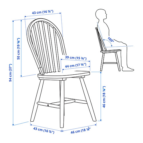 SKOGSTA/SKOGSTA table and 6 chairs