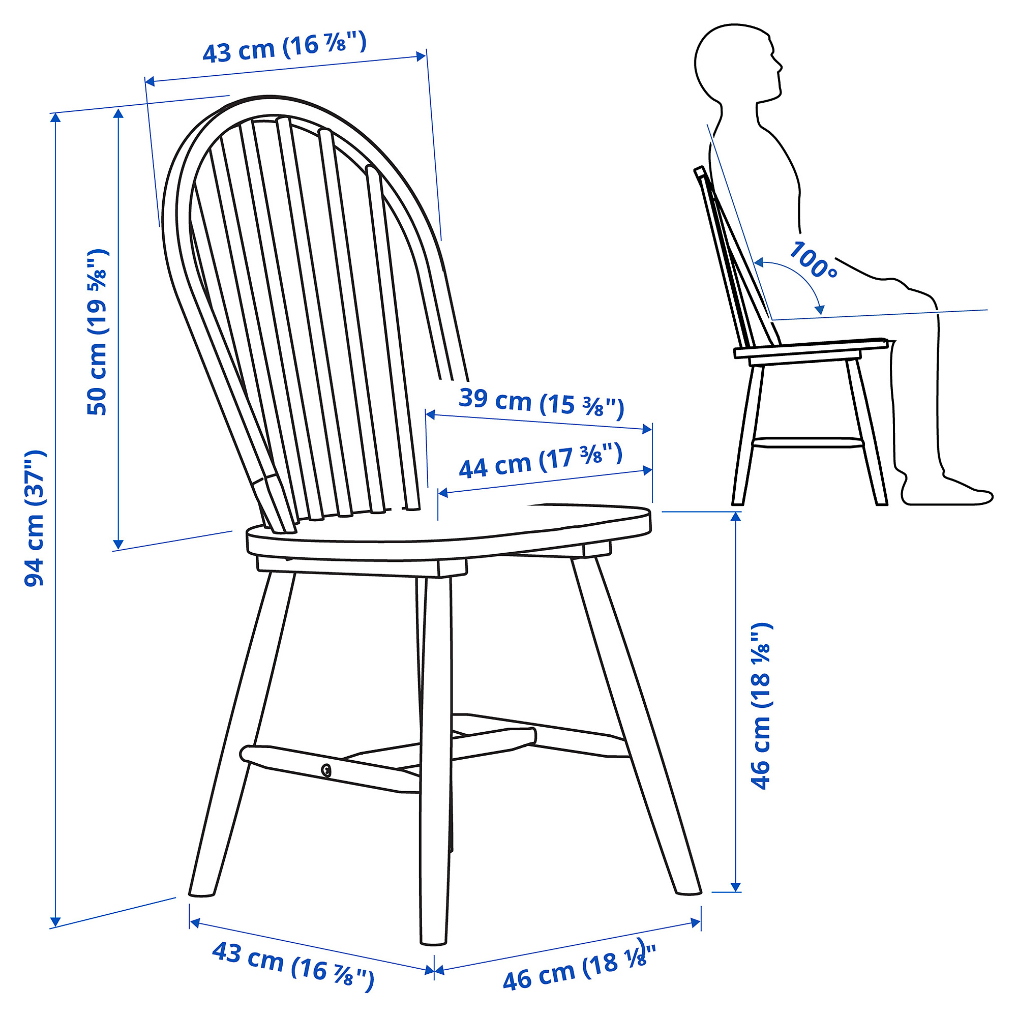 SKOGSTA/SKOGSTA table and 6 chairs