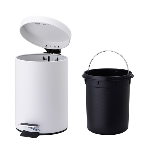 VORGOD - 腳踏式垃圾桶, 白色 | IKEA 線上購物 - PE551267_S4