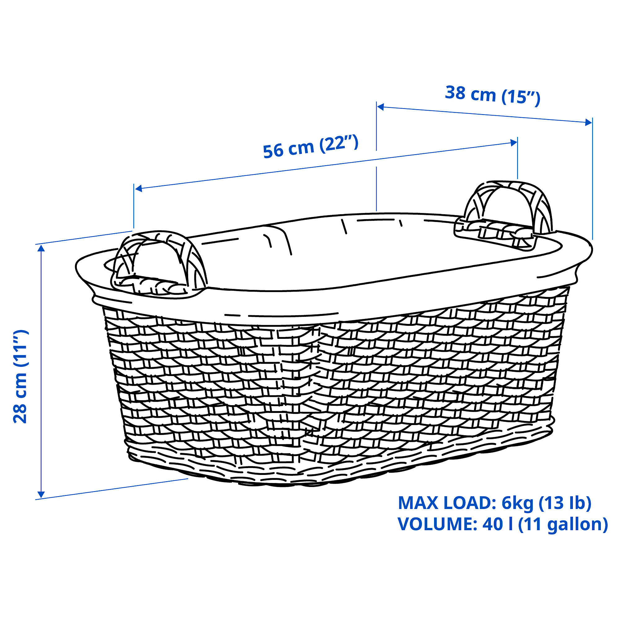 TOLKNING laundry basket