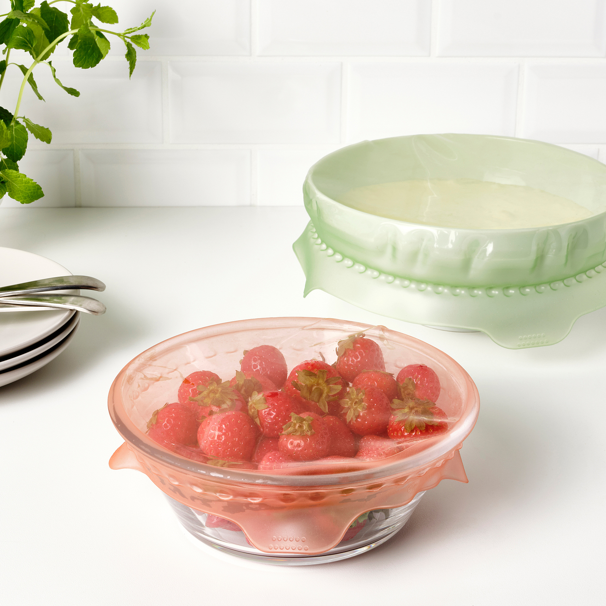 ÖVERMÄTT food cover, set of 2