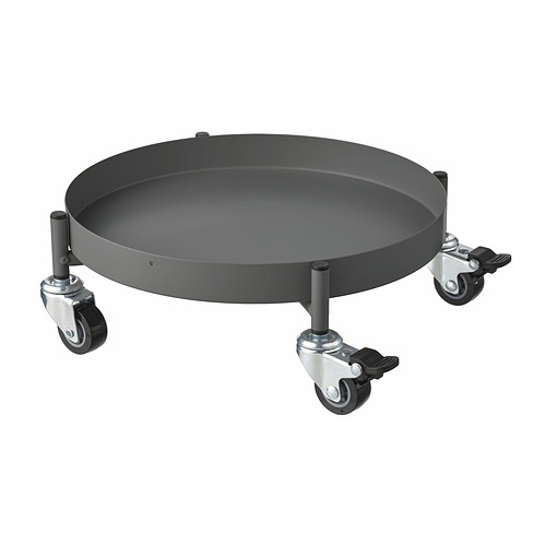 OLIVBLAD - plant mover, in/outdoor dark grey, 32 cm | IKEA Taiwan Online - PE955291_S4