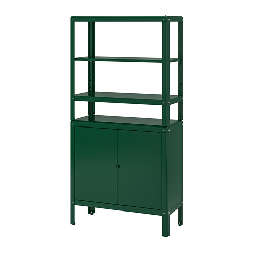 KOLBJÖRN - 層架組附收納櫃, 綠色 | IKEA 線上購物 - PE752177_S4