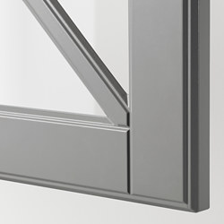 METOD - 雙玻璃門壁櫃附橫木, 白色/Bodbyn 淺乳白色 | IKEA 線上購物 - PE671333_S3