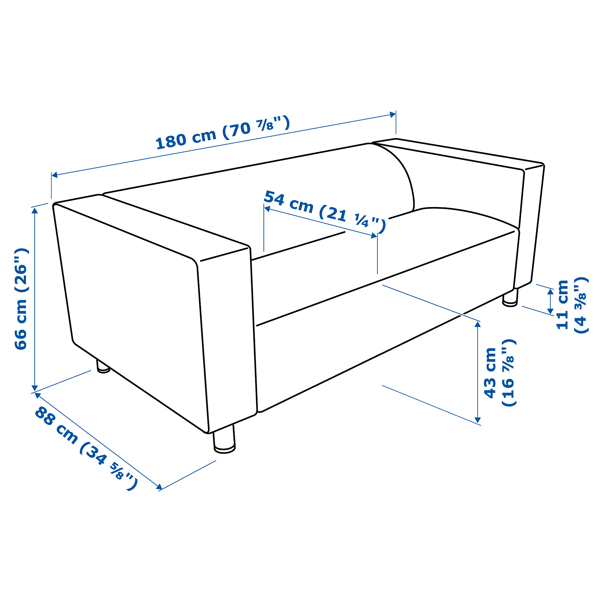 KLIPPAN 2-seat sofa