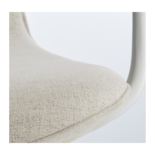 LÅNGFJÄLL - office chair with armrests, Gunnared beige/white | IKEA Taiwan Online - PE608529_S4