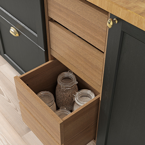 VADHOLMA - 抽屜櫃, 棕色/染色梣木 | IKEA 線上購物 - PE692038_S4