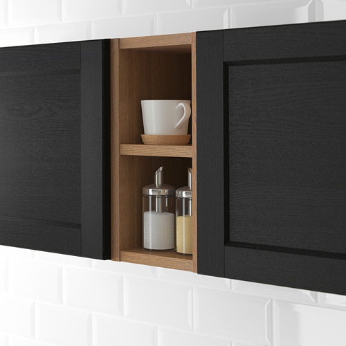 VADHOLMA - 開放式收納櫃, 棕色/染色梣木 | IKEA 線上購物 - PE692039_S4