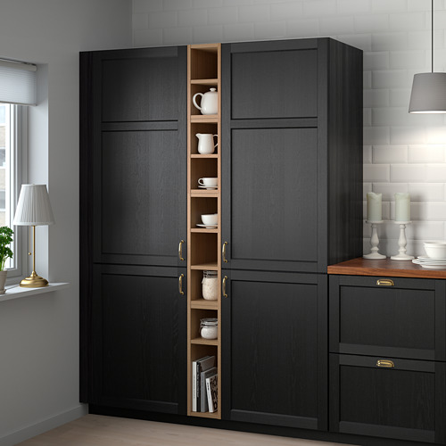 VADHOLMA - 開放式收納櫃, 棕色/染色梣木 | IKEA 線上購物 - PE657097_S4