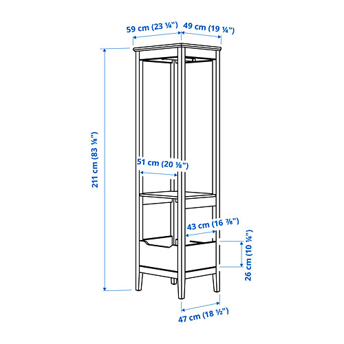 IDANÄS open wardrobe