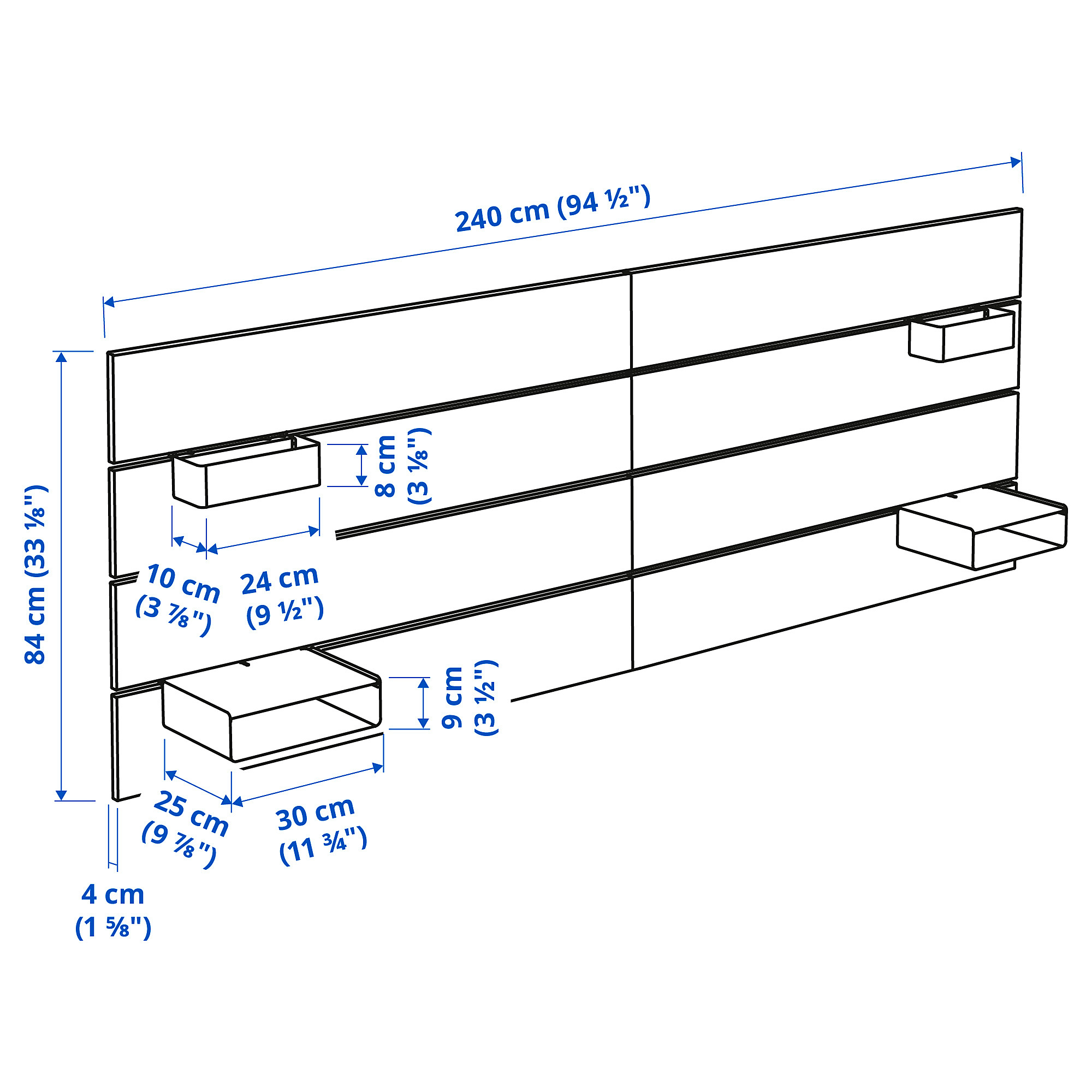 NORDLI 床頭板