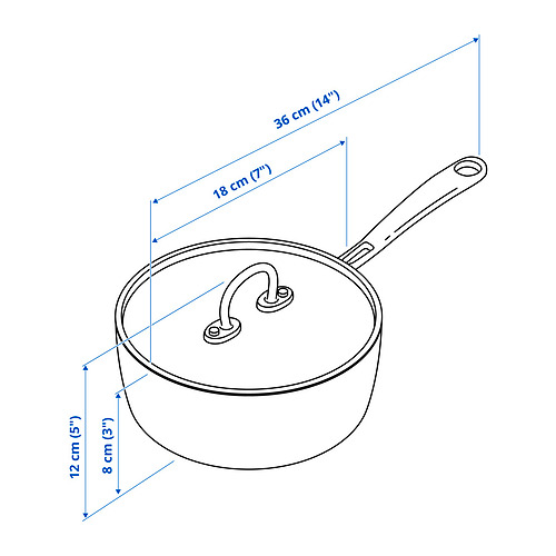 FINMAT 單柄鍋附蓋