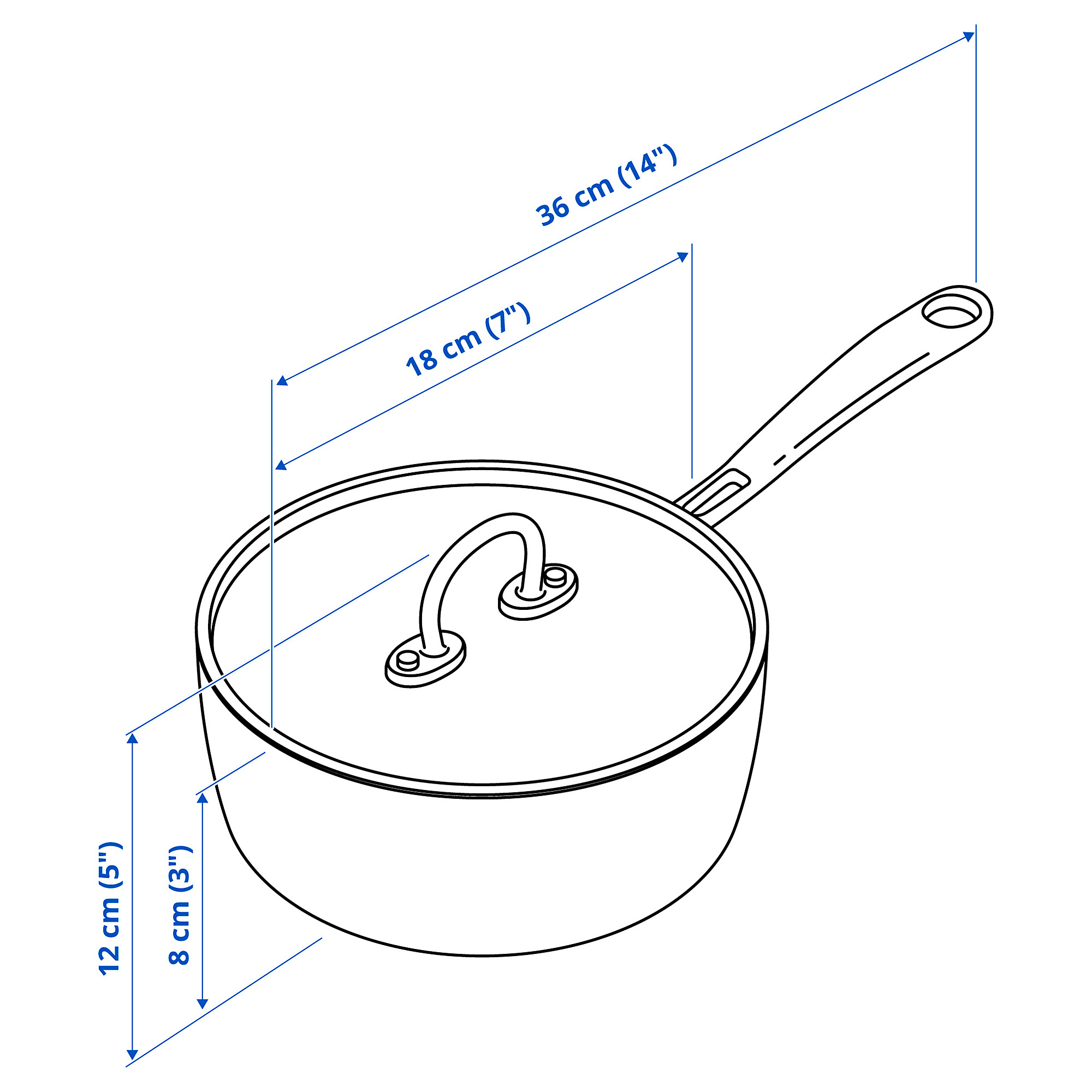 FINMAT saucepan with lid