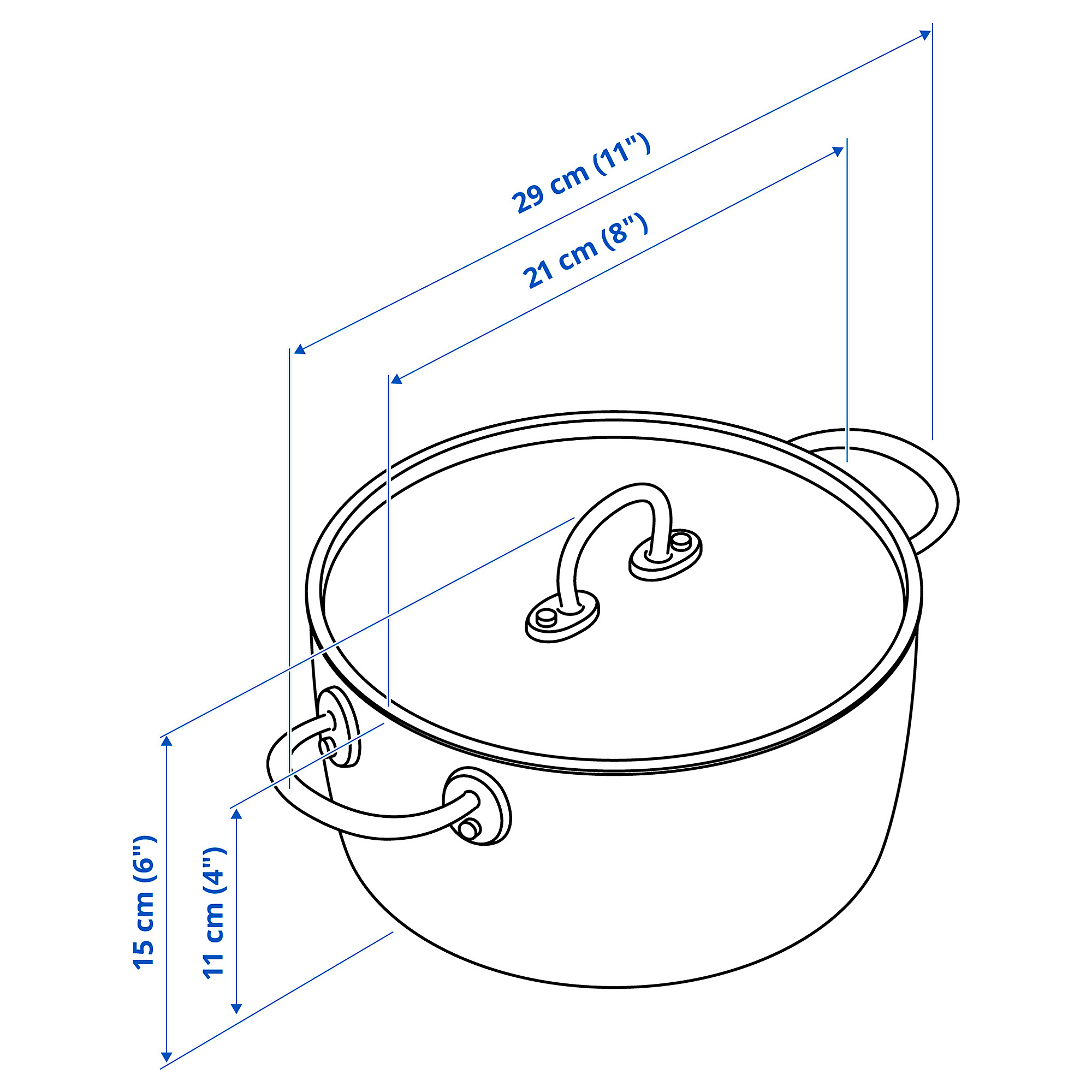 FINMAT pot with lid