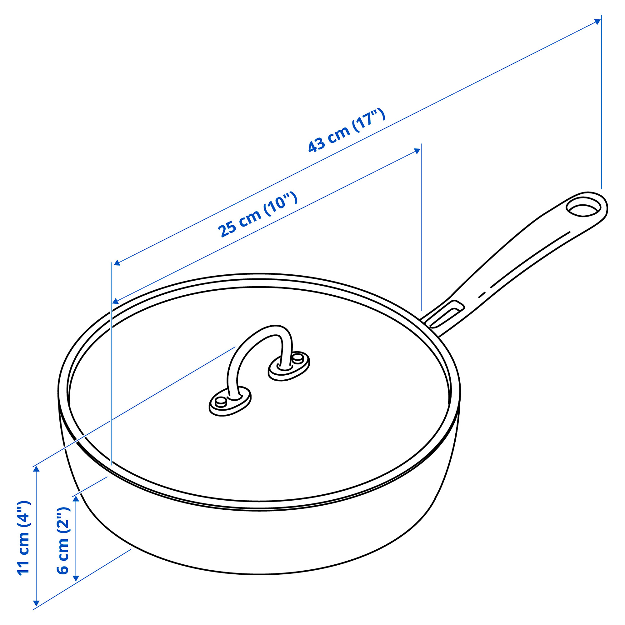 FINMAT sauté pan with lid