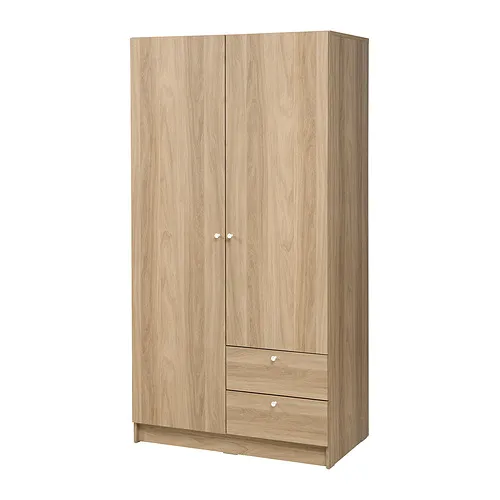 VILHATTEN - 2門2抽衣櫃/衣櫥, 橡木紋, 98x57x190 公分 | IKEA 線上購物 - PE890133_S4