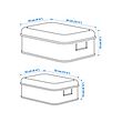 PLOGFÅRA storage box with lid, set of 2